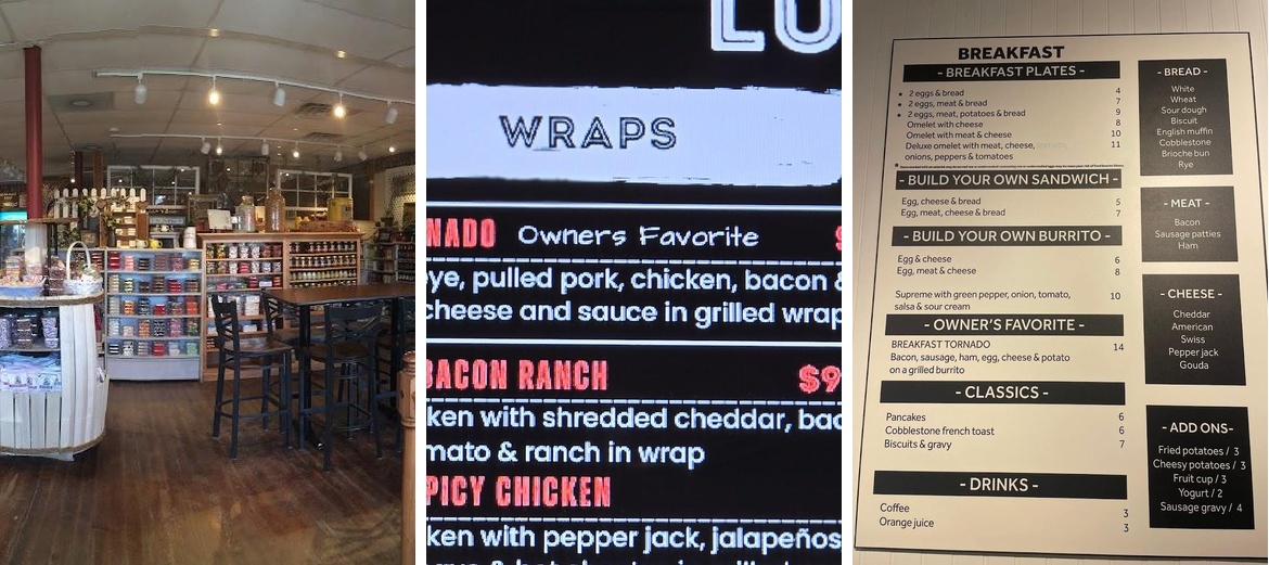 Brake Brothers Grill Menu